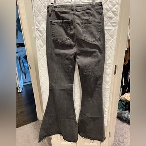 American Threads BlankNYC super flare stretch black jeans